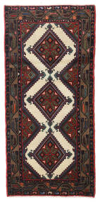  Orientalischer Hamadan Teppich 76X164 Läufer Dunkelrot/Rot Wolle, Persien/Iran Carpetvista