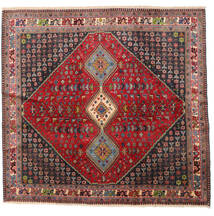 Yalameh Rug 192X200 Square Red/Dark Red Wool, Persia/Iran Carpetvista
