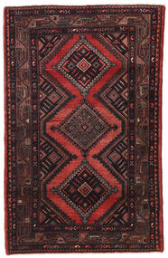 110X175 Tappeto Orientale Hamadan Rosso Scuro/Rosso (Lana, Persia/Iran) Carpetvista