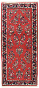 82X185 Alfombra Oriental Yazd De Pasillo Rojo/Rojo Oscuro (Lana, Persia/Irán) Carpetvista