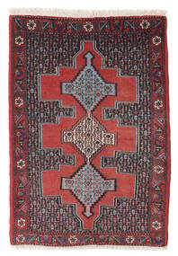  Oosters Senneh Vloerkleed 75X107 Rood/Donkergrijs Wol, Perzië/Iran Carpetvista