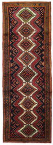 Hamadan Rug 95X278 Runner
 Brown/Red Wool, Persia/Iran Carpetvista