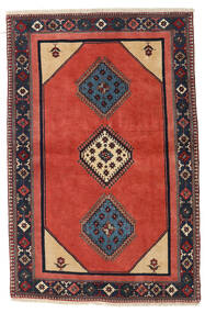  Yalameh Teppich 103X157 Persischer Wollteppich Rot/Dunkelgrau Klein Carpetvista