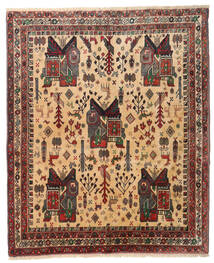  Persialainen Afshar Matot 130X160 Beige/Ruskea Carpetvista