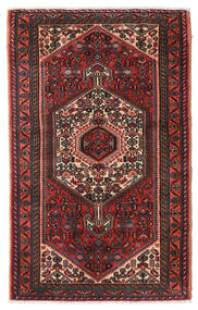 絨毯 ハマダン 77X123 ダークレッド/レッド (ウール, ペルシャ/イラン)