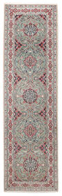  Orientalischer Nain Fine 9La Teppich 82X292 Läufer Grau/Beige Wolle, Persien/Iran