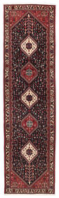 Tapete Persa Abadeh 80X298 Passadeira Vermelho Escuro/Vermelho (Lã, Pérsia/Irão)