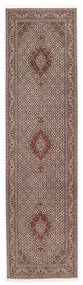 80X300 絨毯 タブリーズ 50 Raj Sherkat Farsh オリエンタル 廊下 カーペット 茶色/ライトグレー (ウール, ペルシャ/イラン)