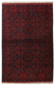Tappeto Orientale Afghan Khal Mohammadi 103X155 Rosso Scuro (Lana, Afghanistan)