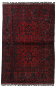 Tapis D'orient Afghan Khal Mohammadi 103X153 Rouge Foncé (Laine, Afghanistan)