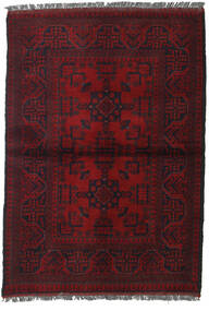 Tappeto Orientale Afghan Khal Mohammadi 103X146 Rosso Scuro (Lana, Afghanistan)