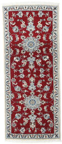  Nain Rug 80X200 Persian Wool Dark Red/Grey Small Carpetvista