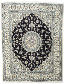  Persischer Nain Teppich 200X245 Grau/Beige (Wolle, Persien/Iran)