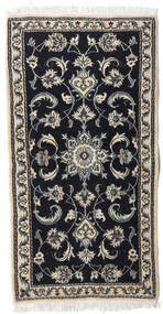  Persian Nain Rug 74X143 Dark Grey/Beige (Wool, Persia/Iran)