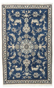  Oriental Nain Rug 90X150 Dark Blue/Grey Wool, Persia/Iran Carpetvista