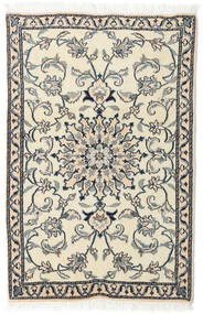  Orientalischer Nain Teppich 88X135 Beige/Grau Wolle, Persien/Iran Carpetvista