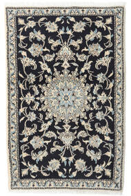  Orientalischer Nain Teppich 90X138 Dunkelgrau/Beige Wolle, Persien/Iran Carpetvista