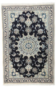  Orientalsk Nain Tæppe 91X140 Grå/Mørkegrå Uld, Persien/Iran Carpetvista