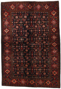 絨毯 ペルシャ ホセイナバード 161X236 ダークレッド/レッド (ウール, ペルシャ/イラン)
