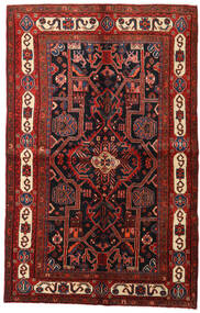 絨毯 ペルシャ ハマダン 155X246 ダークレッド/レッド (ウール, ペルシャ/イラン)