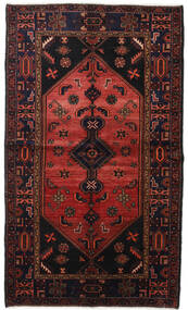 絨毯 ハマダン 131X224 ダークレッド/レッド (ウール, ペルシャ/イラン)