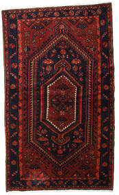 絨毯 ハマダン 135X227 ダークレッド/レッド (ウール, ペルシャ/イラン)