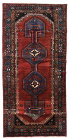  Persian Hamadan Rug 122X257 Dark Red/Red (Wool, Persia/Iran)