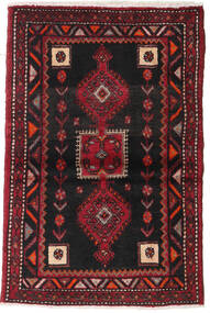  Persialainen Hamadan Matot Matto 88X132 Tummanpunainen/Punainen (Villa, Persia/Iran)
