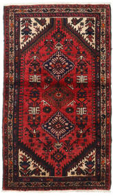 75X130 Hamadan Rug Oriental Dark Red/Red (Wool, Persia/Iran) Carpetvista
