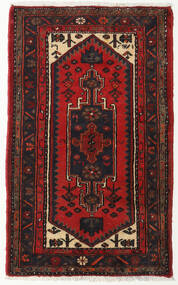  Oriental Hamadan Rug 70X120 Dark Red/Red Wool, Persia/Iran Carpetvista