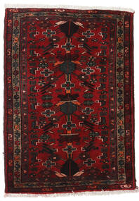  Orientalisk Hamadan Matta 67X98 Mörkröd/Röd Ull, Persien/Iran Carpetvista