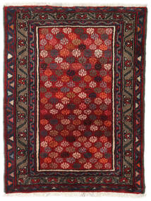 75X95 Hamadan Teppich Dunkelrot/Rot Persien/Iran Carpetvista
