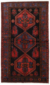 絨毯 ハマダン 125X213 ダークレッド/レッド (ウール, ペルシャ/イラン)