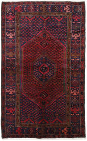 135X218 Hamadan Matta Orientalisk Mörkrosa/Mörkröd (Ull, Persien/Iran) Carpetvista