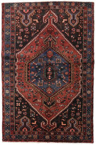 絨毯 ペルシャ ハマダン 133X200 ダークレッド/レッド (ウール, ペルシャ/イラン)