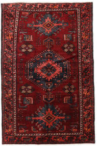  Persialainen Hamadan Matot Matto 125X199 Tummanpunainen/Punainen (Villa, Persia/Iran)