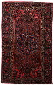135X218 Hamadan Vloerkleed Oosters Donkerrood/Rood (Wol, Perzië/Iran) Carpetvista