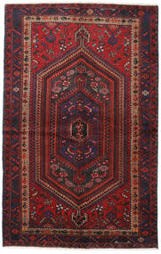 Hamadan Rug 137X217 Dark Pink/Dark Red Wool, Persia/Iran Carpetvista