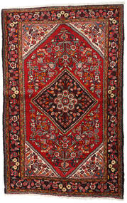155X244 Tapis Hamadan D'orient Rouge/Marron (Laine, Perse/Iran) Carpetvista