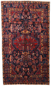 135X235 Tapis Hamadan D'orient Rouge/Violet Foncé (Laine, Perse/Iran) Carpetvista