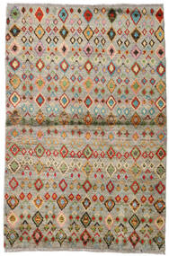 Moroccan Berber - Afganistan Rug 112X173 Beige/Grey Wool, Afghanistan Carpetvista