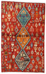  Moroccan Berber - Afganistan 115X185 ウール 絨毯 レッド/ベージュ 小 Carpetvista