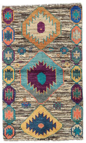 85X144 Moroccan Berber - Afganistan Vloerkleed Modern Beige/Donker Roze (Wol, Afghanistan) Carpetvista