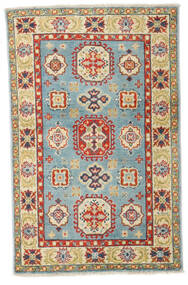 82X126 Kazak Fine Rug Oriental Grey/Beige (Wool, Pakistan) Carpetvista