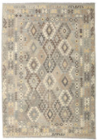 204X298 Kelim Afghan Old Stil Teppich Orientalischer Orange/Beige (Wolle, Afghanistan) Carpetvista