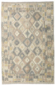  Kilim Afghan Old Style Rug 191X300 Beige/Light Grey Carpetvista