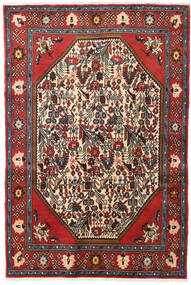  Koliai Rug 128X190 Persian Wool Red/Dark Red Small Carpetvista