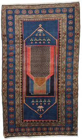 113X199 Alfombra Hamadan Oriental Negro/Marrón (Lana, Persia/Irán) Carpetvista