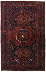 絨毯 ハマダン 140X215 ダークレッド/レッド (ウール, ペルシャ/イラン)