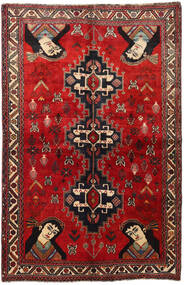  Orientalisk Ghashghai Matta 158X247 Mörkröd/Röd Ull, Persien/Iran Carpetvista